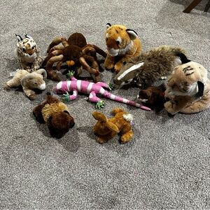 Plush Zoo Animal Toy Lot
